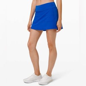 Blue Lululemon Pace Rival Skirt (Size 8)